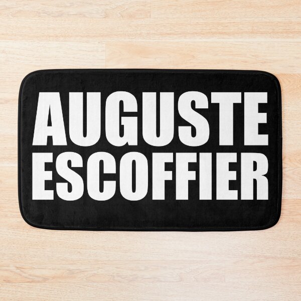 Item preview, AUGUSTE ESCOFFIER brigade de cuisine, kitchen brigade system Funny Design designed and sold by PuddleMart.