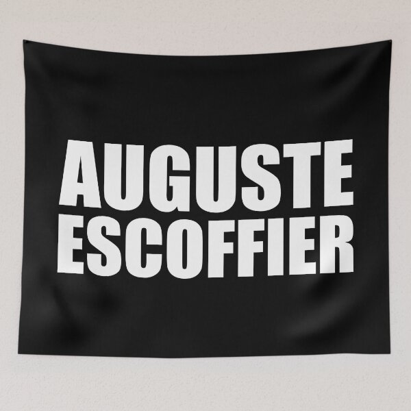 Item preview, AUGUSTE ESCOFFIER brigade de cuisine, kitchen brigade system Funny Design designed and sold by PuddleMart.
