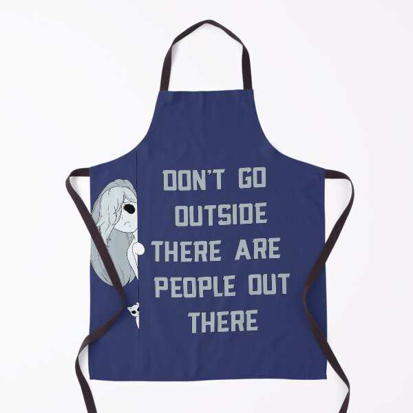 Item preview, Don’t Go Outside There Are People Out There (simple white) designed and sold by TheFoxyWolfShop.