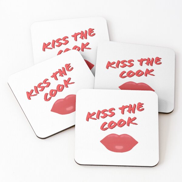 Item preview, Kiss The Cook. Fun Saying with Red Lips. (White Background) designed and sold by ArtByLM.