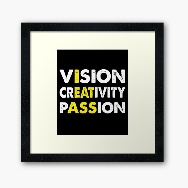 Item preview, Funny Vision Creativity Passion Cool Saying Quote designed and sold by Tatus Brinal.