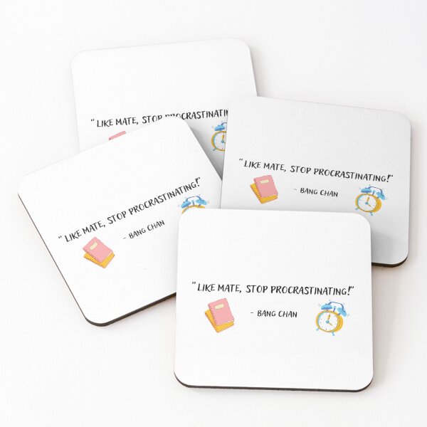 Item preview, Stray Kids Bang Chan Stop Procrastinating Quote designed and sold by 3HeartDesigns.