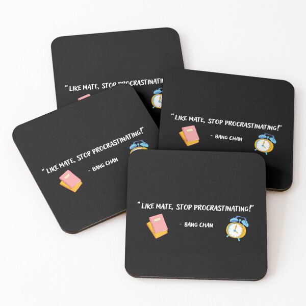 Item preview, Stray Kids Bang Chan Stop Procrastinating Quote designed and sold by 3HeartDesigns.