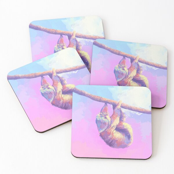 Item preview, Slow Journey - Sloth Digital Painting designed and sold by Flo Art Studio.