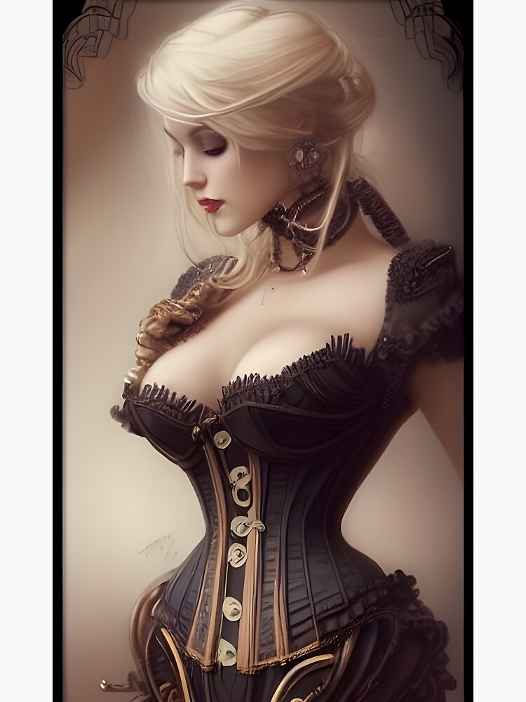 Sexy Blonde Vampire Madame Corset Dress Dark Beautiful Artwork Photographic Print for Sale by Eliteijr Redbubble