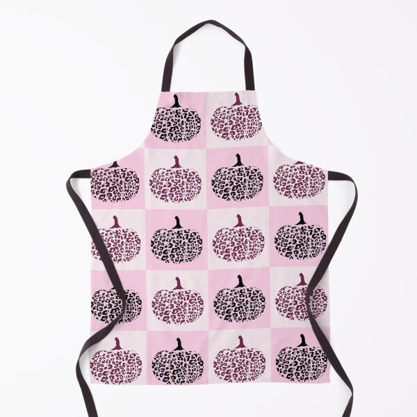 Item preview, Pink Checkered Square Pattern with Leopard Print Pumpkins designed and sold by PearlMoonGrapes.