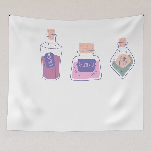 Item preview, Felix Felicis, Polyjuice, Amortenia: Potions designed and sold by CurryTodd99.