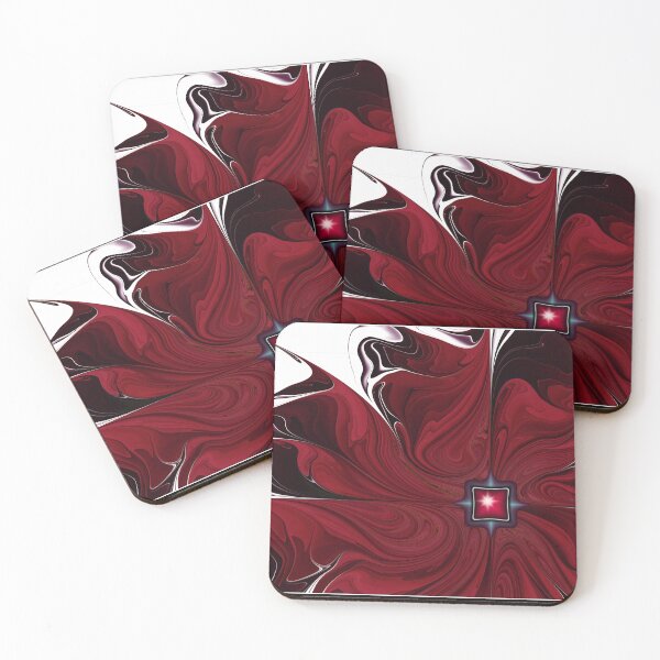 Item preview, Dark Red Flower Fractal designed and sold by pinkal.