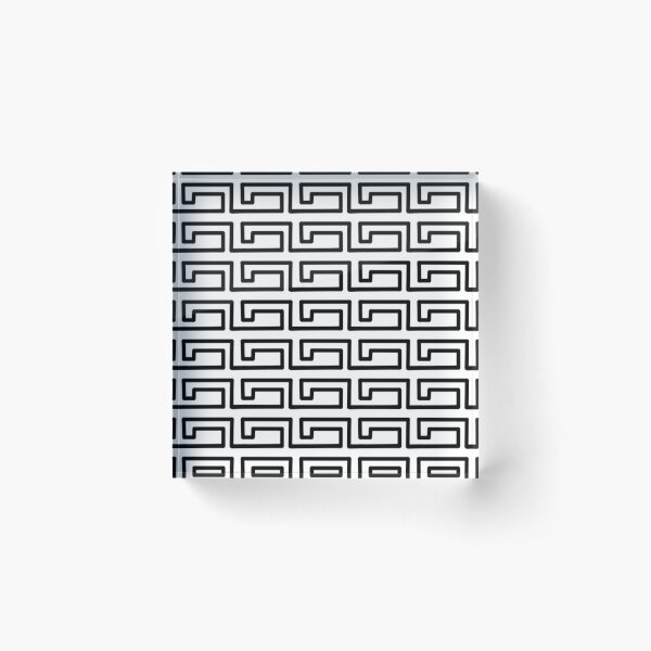 Interlocking Acrylic Block Classic Wave Pattern