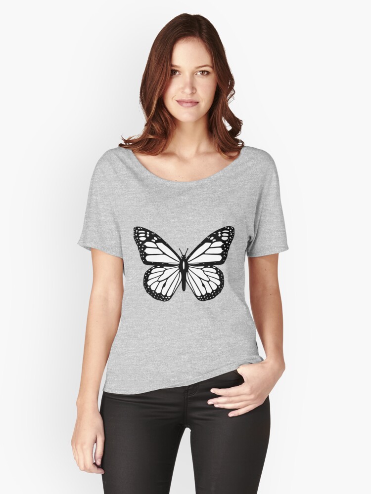 Thumbnail 1 of 3, Relaxed Fit T-Shirt, Butterfly designed and sold by Claudiocmb.