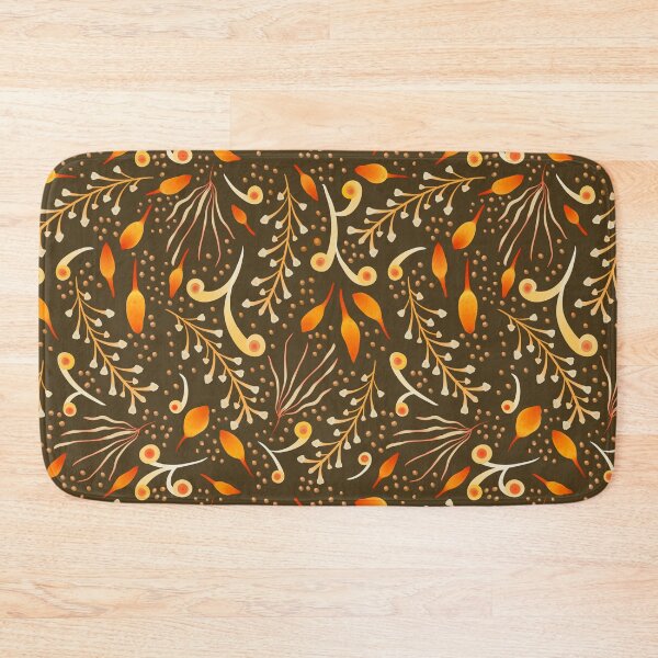 Item preview, Batik Leaves - Mustard Yellow  designed and sold by JaselviiStudio.