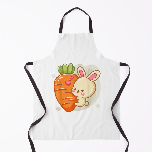 Item preview, Cute Kawaii Bunny Eat Carrots Kawaii Aesthetic T-Shirt designed and sold by OnlyouO.