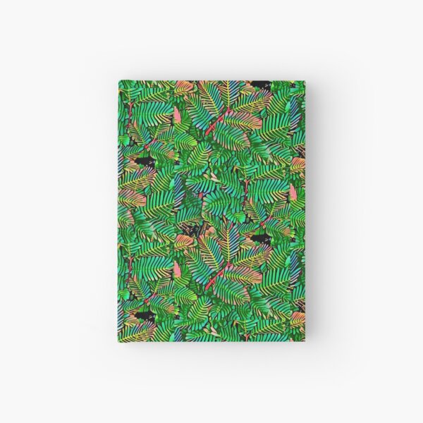 Colorful Watercolor Plants - Rainbow Leaves Hardcover Journal