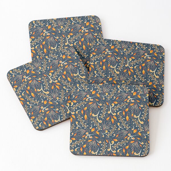 Item preview, Batik Leaves - Blue designed and sold by JaselviiStudio.