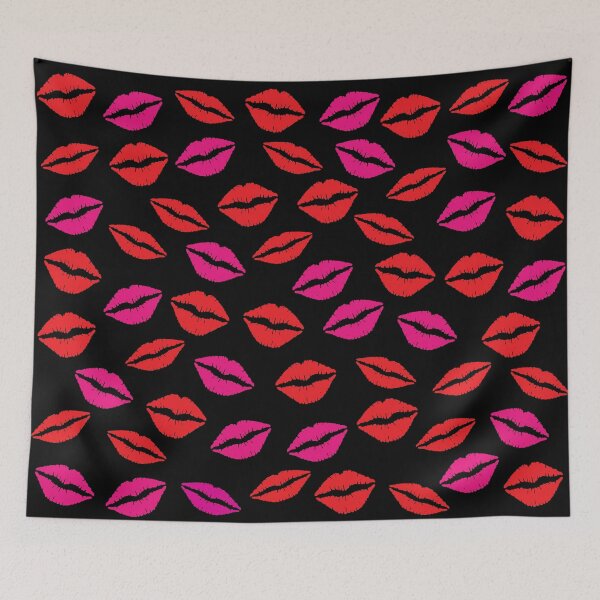 Item preview, Lips On Black Background designed and sold by burbankdesigns.