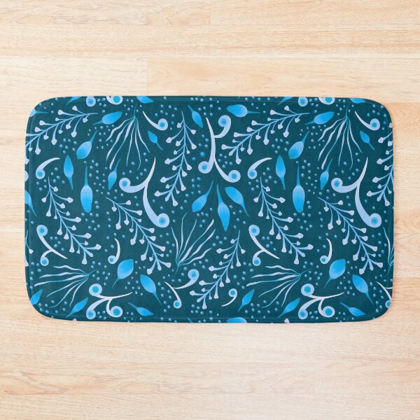Item preview, Batik Leaves - Light Blue designed and sold by JaselviiStudio.