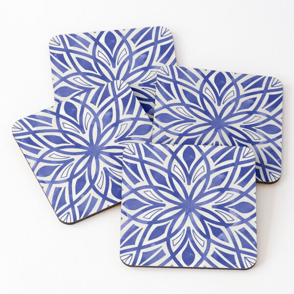 Item preview, Blue Mosaic Seamless Pattern designed and sold by buzztop.