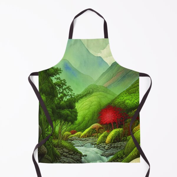 Item preview, Mushroom Village Near A river And Under Mountains, Cute Mushroom Aesthetic designed and sold by NatureFood.