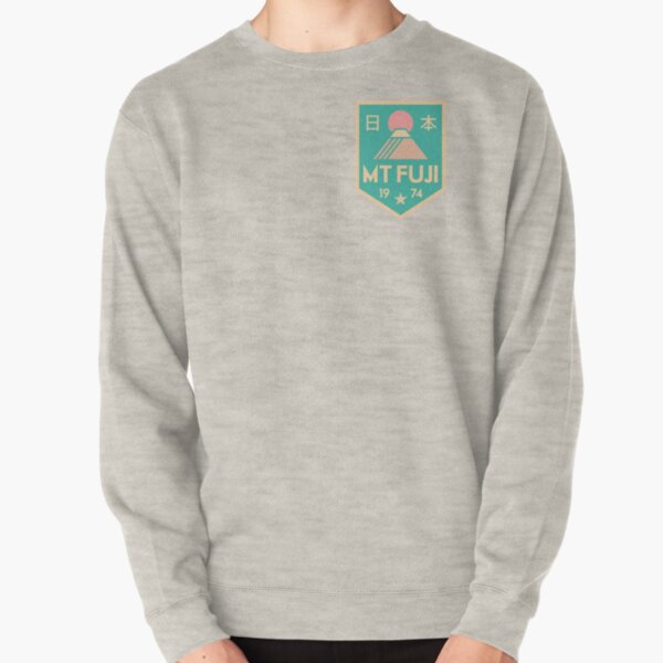 Mount Fuji retro badge Pullover Sweatshirt