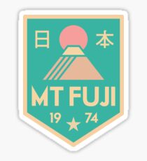 Mount Fuji Retro-Abzeichen Sticker