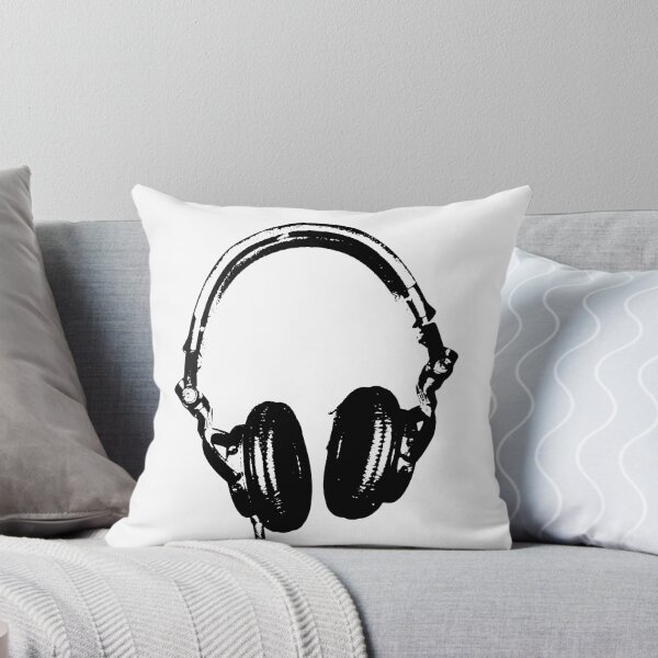 Aperçu de l'œuvre Style de pochoir pour casque DJ créée et vendue par humanwurm.