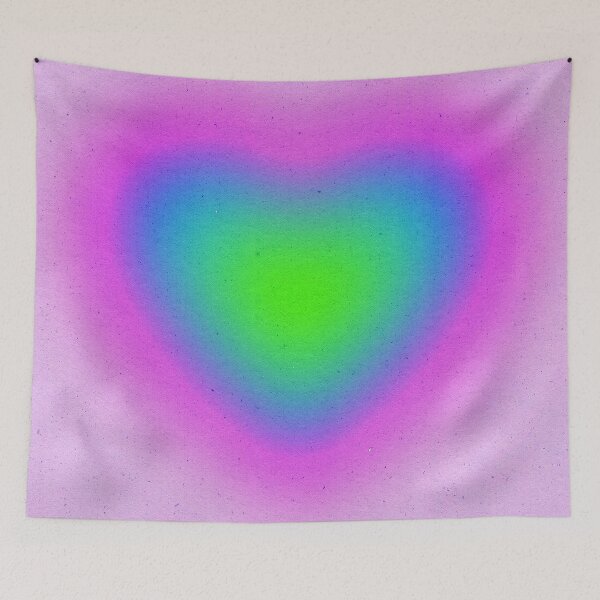 Item preview, Y2K Pink Bubble Gum, Blue, And Lime Heart designed and sold by DEC02.