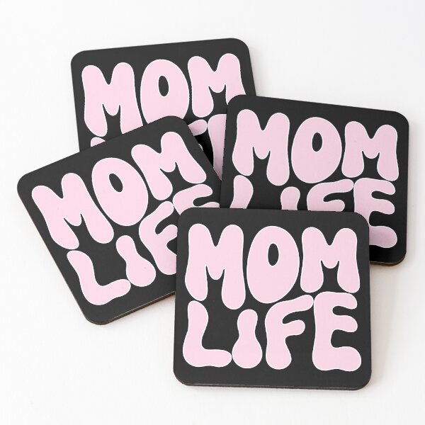 Item preview, Mom Life Retro Style In Pink And White Lettering designed and sold by handsoftime2020.