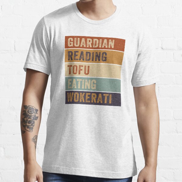 "Tofu Eating Wokerati - Guardian Reading" T-shirt for Sale by NaomyTeo