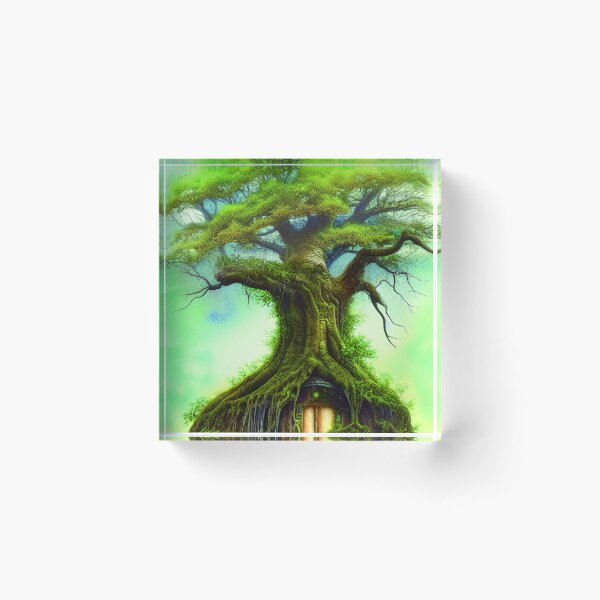 Item preview, TreeHOuse Portrait, greenery Outside, Cute Nature designed and sold by NatureFood.