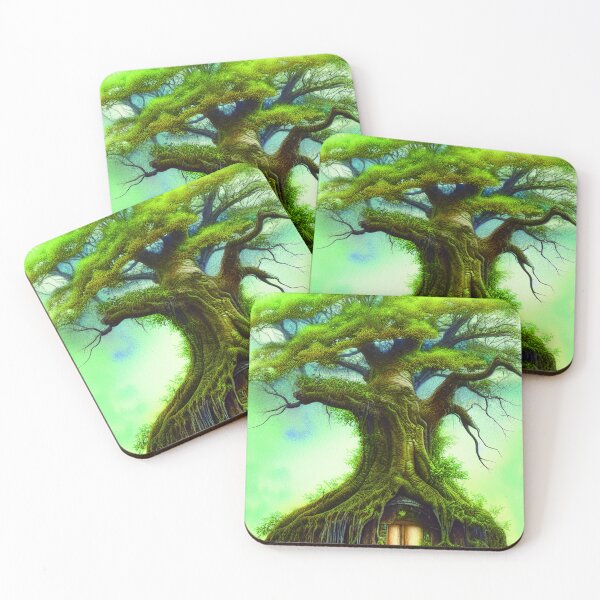 Item preview, TreeHOuse Portrait, greenery Outside, Cute Nature designed and sold by NatureFood.