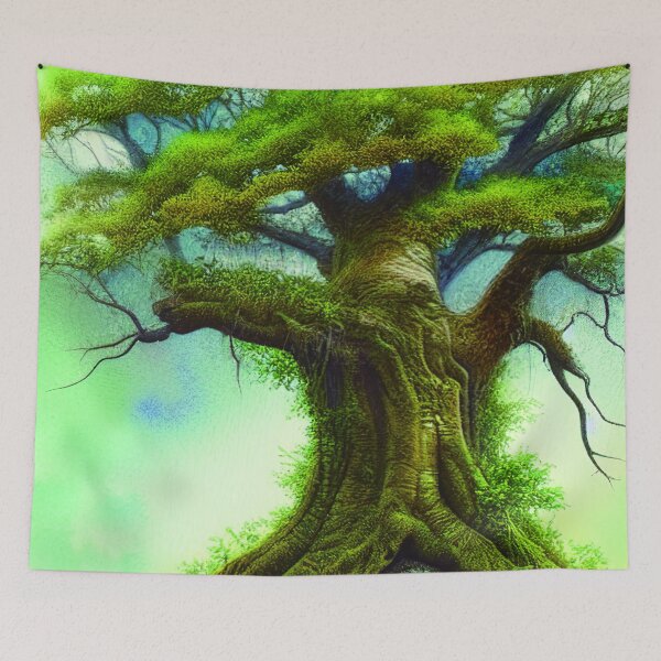 Item preview, TreeHOuse Portrait, greenery Outside, Cute Nature designed and sold by NatureFood.