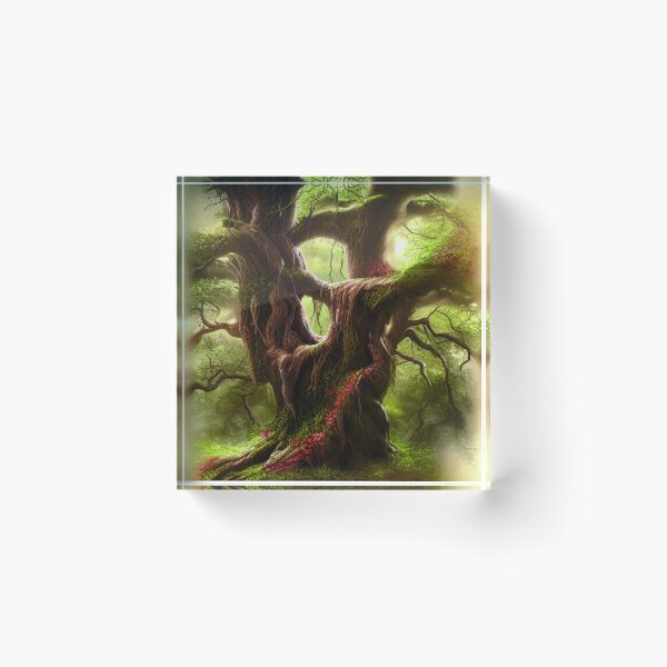 Item preview, TreeHOuse Portrait with colorful flowers, greenery Outside, Cute Nature designed and sold by NatureFood.