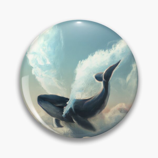 Item preview, Flying whale  designed and sold by PastelSharkArt.