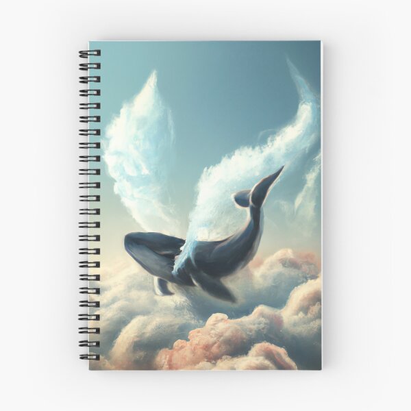 Item preview, Flying whale  designed and sold by PastelSharkArt.