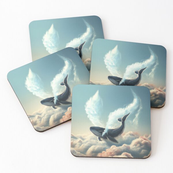 Item preview, Flying whale  designed and sold by PastelSharkArt.