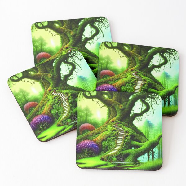 Item preview, Magical Tree with Stairs In Greenery Outside, Amazing Nature  designed and sold by NatureFood.