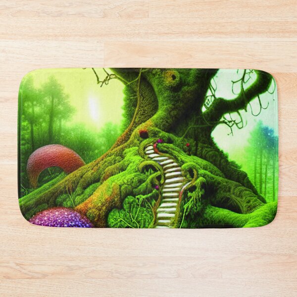 Item preview, Magical Tree with Stairs In Greenery Outside, Amazing Nature  designed and sold by NatureFood.