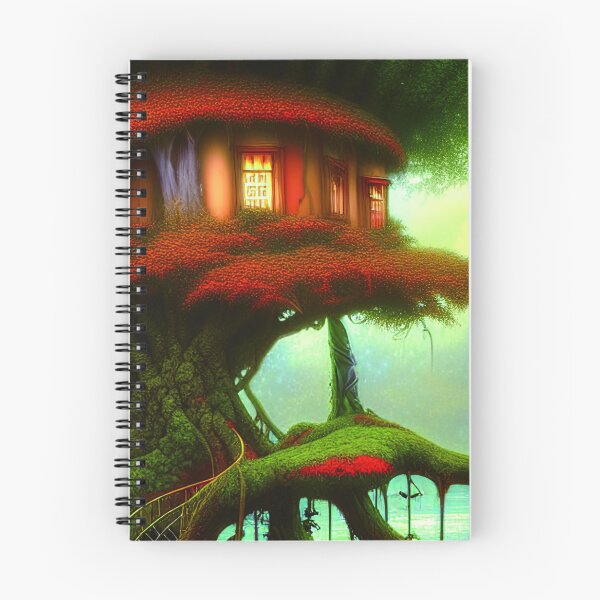 Item preview, Red Magical Tree House In a Greenery Outside, Beautiful Nature designed and sold by NatureFood.