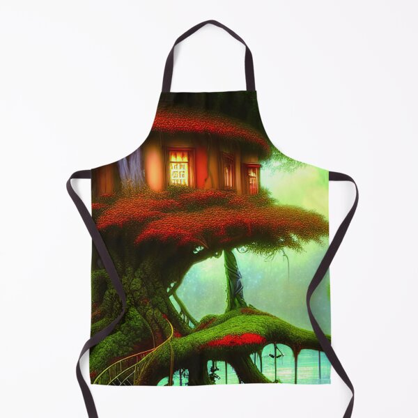 Item preview, Red Magical Tree House In a Greenery Outside, Beautiful Nature designed and sold by NatureFood.