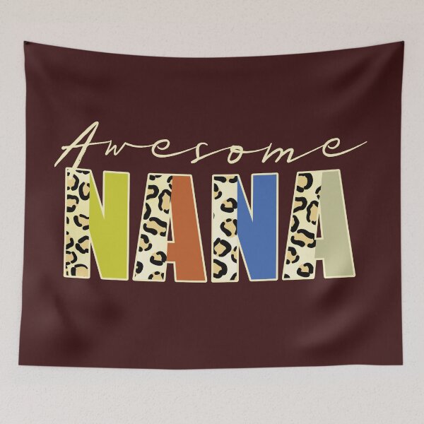 Item preview, Awesome Nana Leopard Print Text Retro Family Quote designed and sold by CRHPOD20.