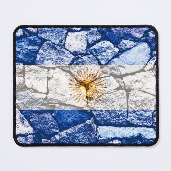 Item preview, Flag of Argentina Rock Wall Masculine Manly Rugged Textured Flags Rustic For Him designed and sold by Dr-Pen.
