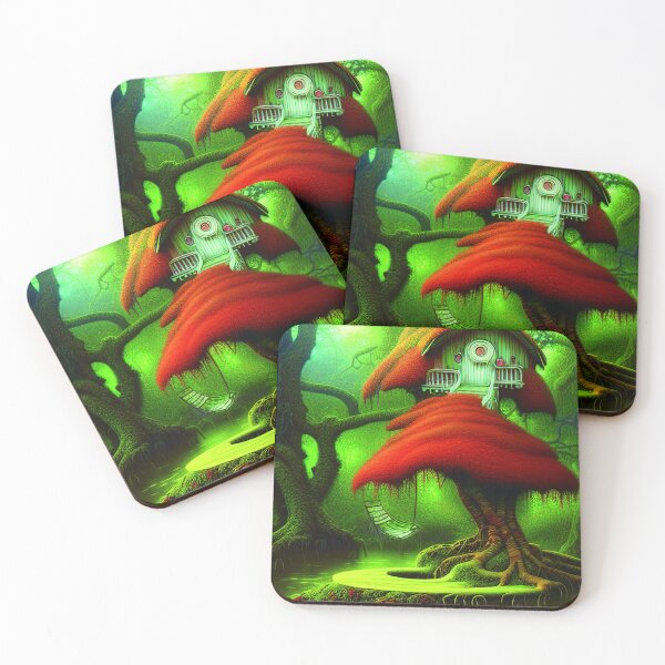 Item preview, Red Magical Tree House In a Greenery Landscape, Beautiful Nature designed and sold by NatureFood.