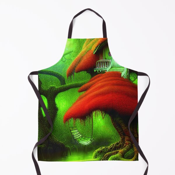 Item preview, Red Magical Tree House In a Greenery Landscape, Beautiful Nature designed and sold by NatureFood.