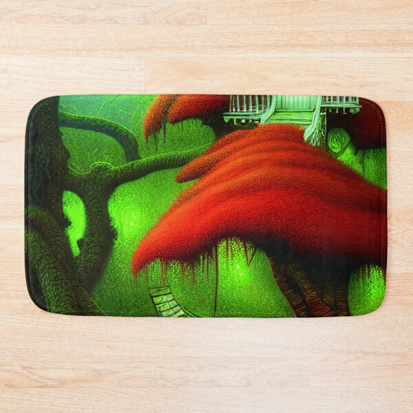 Item preview, Red Magical Tree House In a Greenery Landscape, Beautiful Nature designed and sold by NatureFood.
