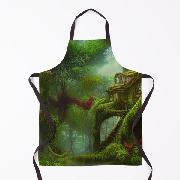 Item preview, Green Magical Tree House In a Greenery Landscape, Beautiful Nature designed and sold by NatureFood.