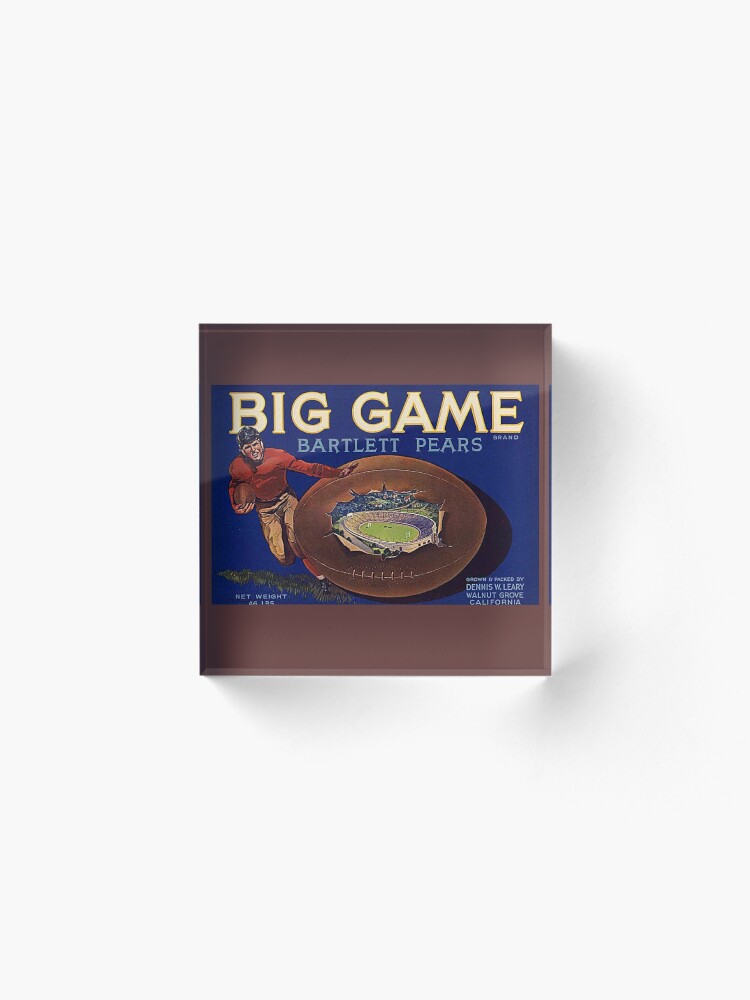 Alternate view of 1930s Football Game Cal-Stanford Acrylic Block