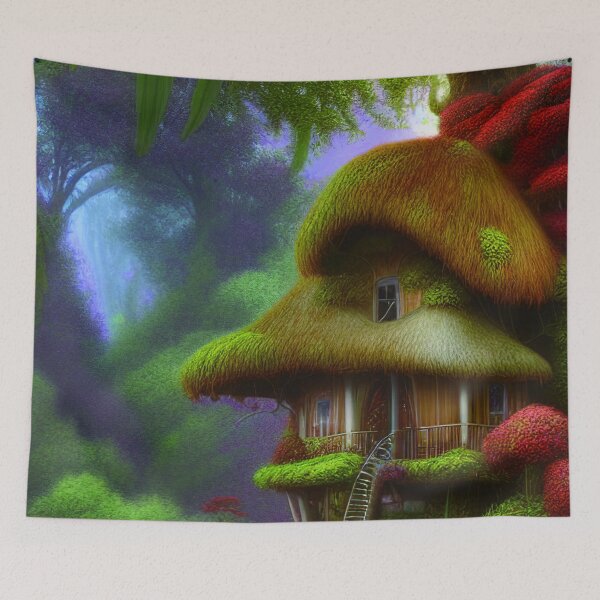 Item preview, Magical Tree House In a Greenery Landscape, Beautiful Nature designed and sold by NatureFood.
