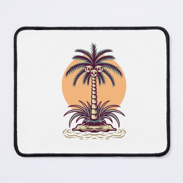 Item preview, skull, coconut tree, retro designed and sold by Haron20.
