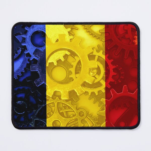 Item preview, Gear Flag of Romania Industrial Mechanic Engineer Flags designed and sold by Dr-Pen.