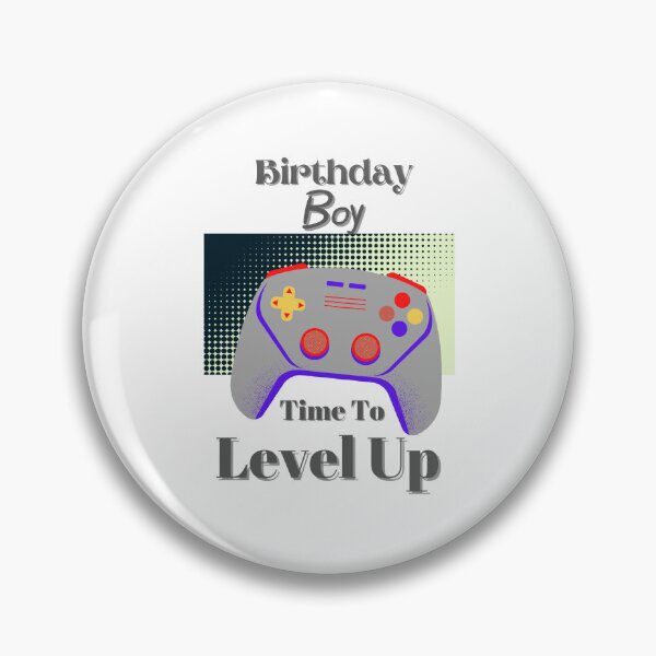 Item preview, birthday boy time to level up designed and sold by Sasidenidesign.